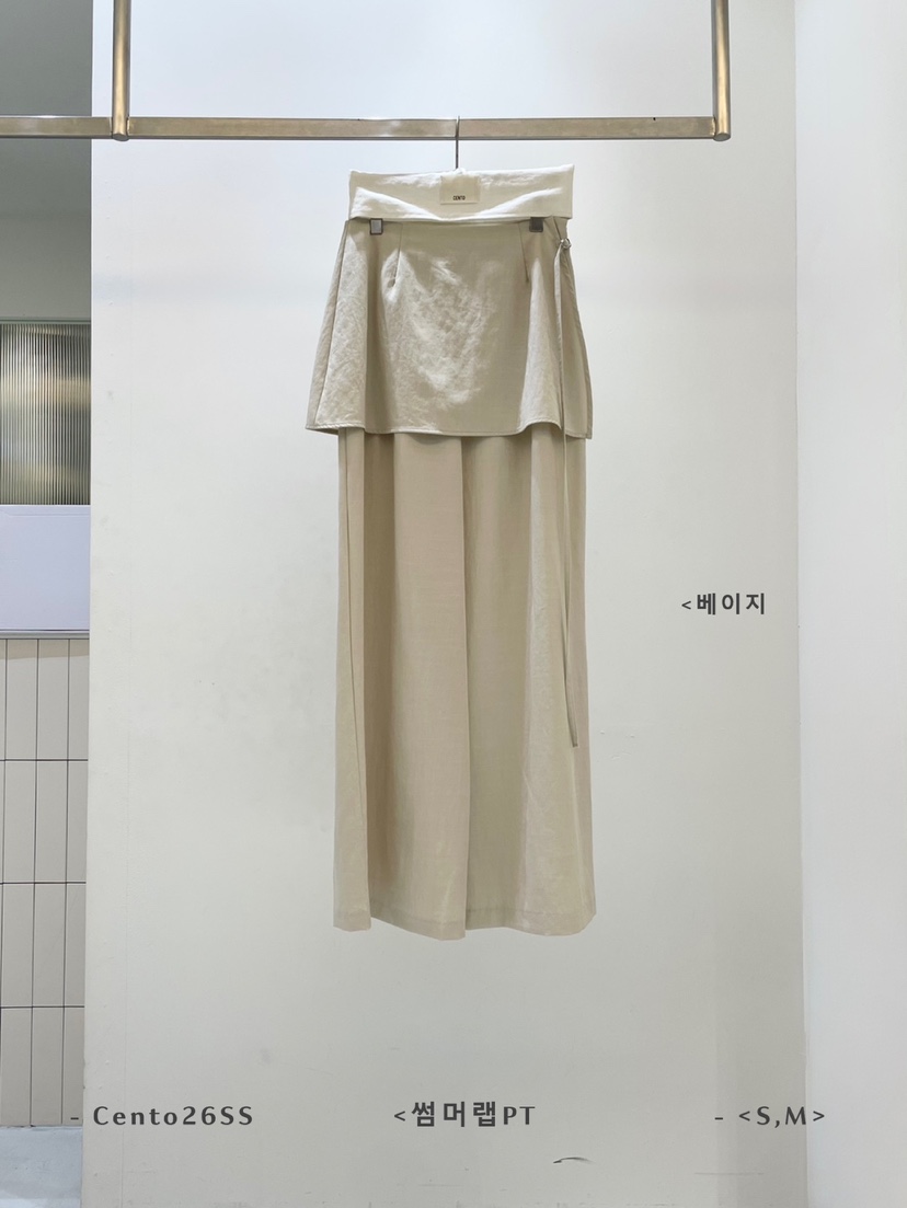 CENTO韓國直郵實拍女士新款推薦熱賣26春夏時尚休閑人氣裙褲CENTO裙褲圖色2