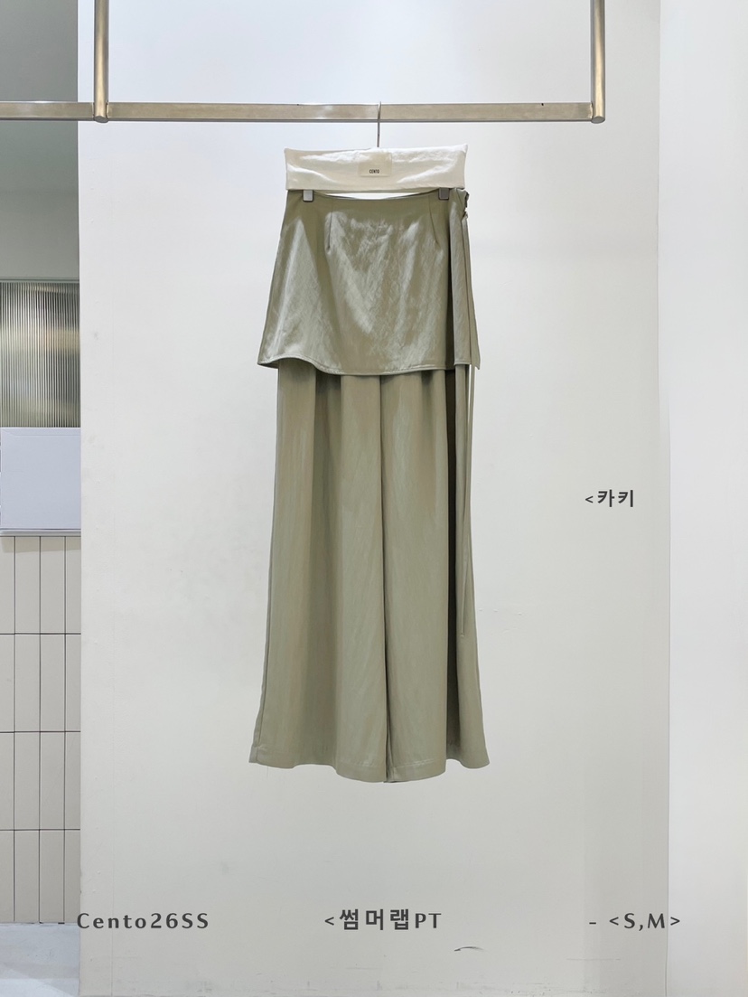 CENTO韓國直郵實拍女士新款推薦熱賣26春夏時尚休閑人氣裙褲CENTO裙褲圖色3