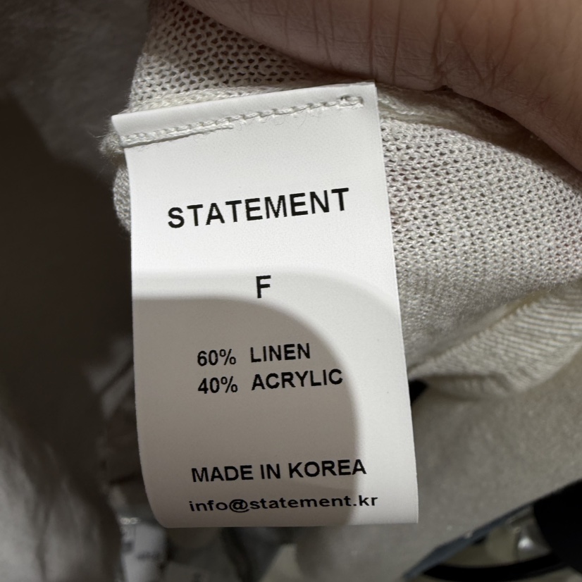 STATEMENT韓國直郵實拍女士新品推薦休閑時尚職業26春夏針織衫STATEMENT針織衫