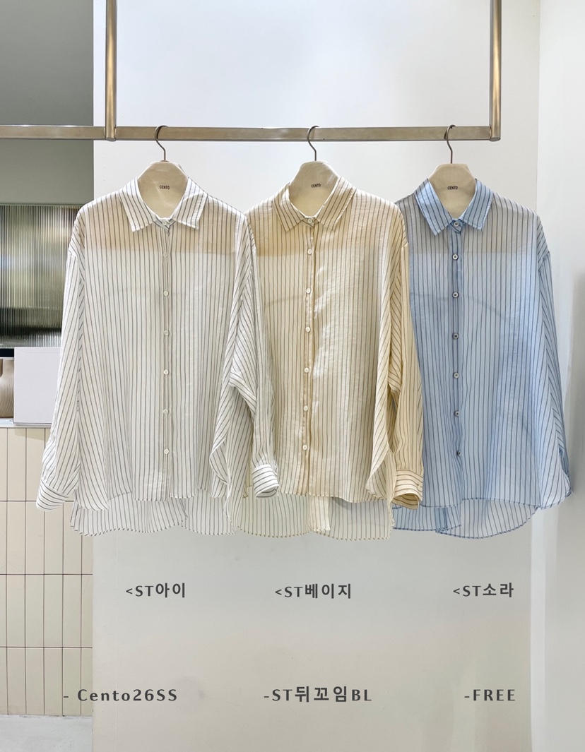 CENTO韓國東大門代購女裝新款時尚26春夏推薦職業襯衫蕾絲衫CENTO襯衫/蕾絲衫