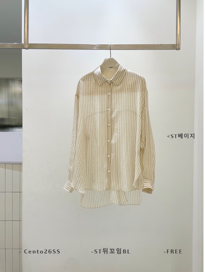 CENTO韓國東大門代購女裝新款時尚26春夏推薦職業襯衫蕾絲衫CENTO襯衫/蕾絲衫圖色2