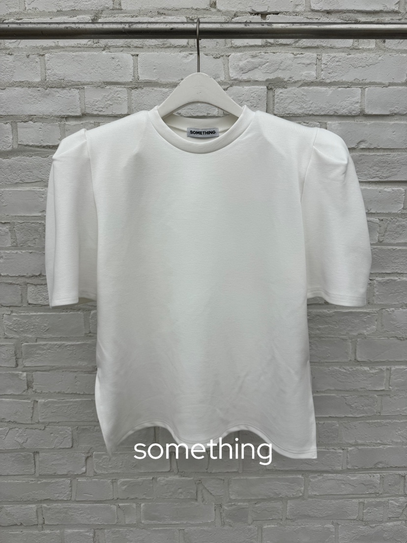 SOMETHING-L/FANCY韓國代購女裝新款26春夏人氣休閑T恤SOMETHING-L/FANCYT恤圖色1
