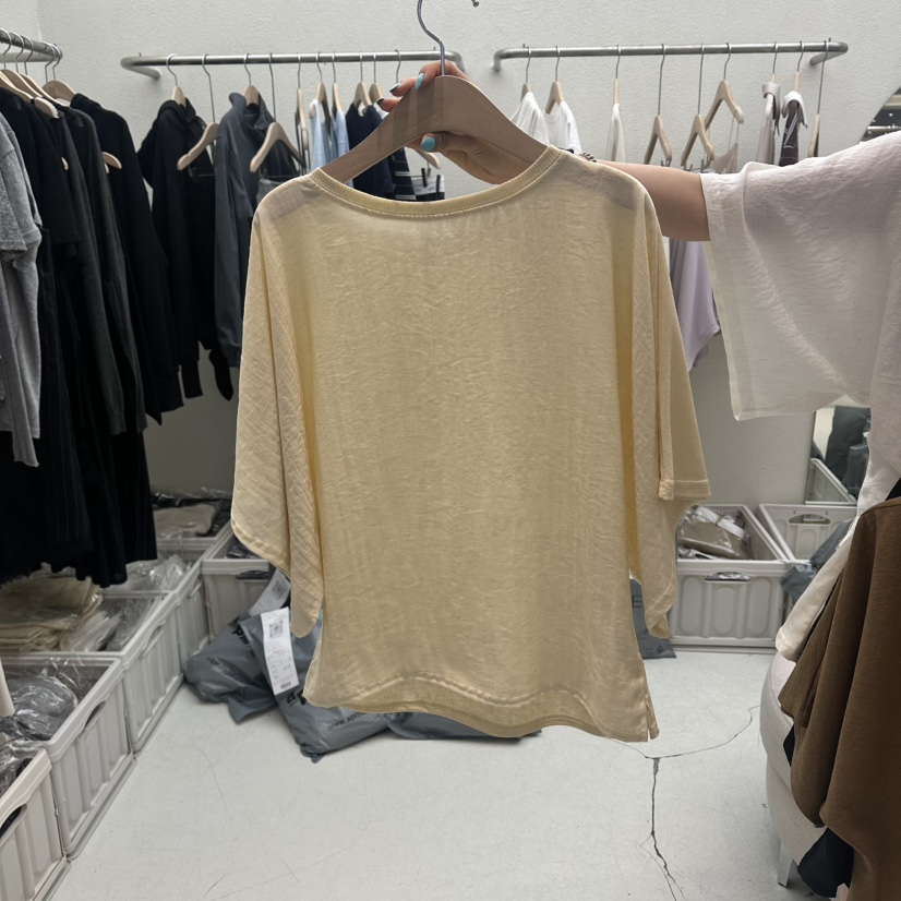 HUMMING BIRD韓國直郵實拍女士新款推薦職業26春夏T恤亞麻HUMMING BIRDT恤