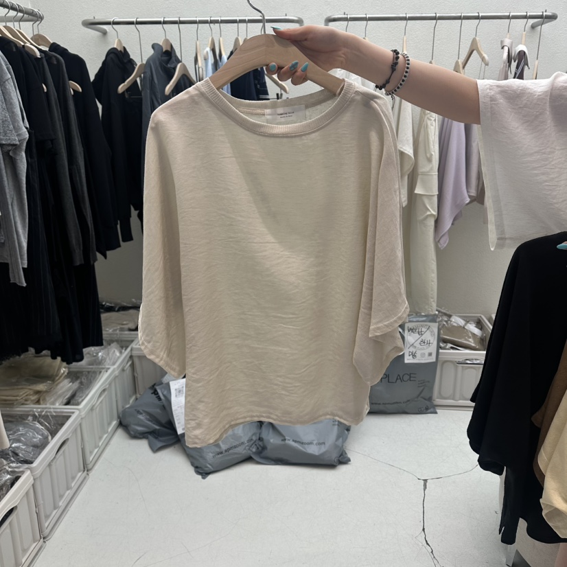 HUMMING BIRD韓國直郵實拍女士新款推薦職業26春夏T恤亞麻HUMMING BIRDT恤圖色2