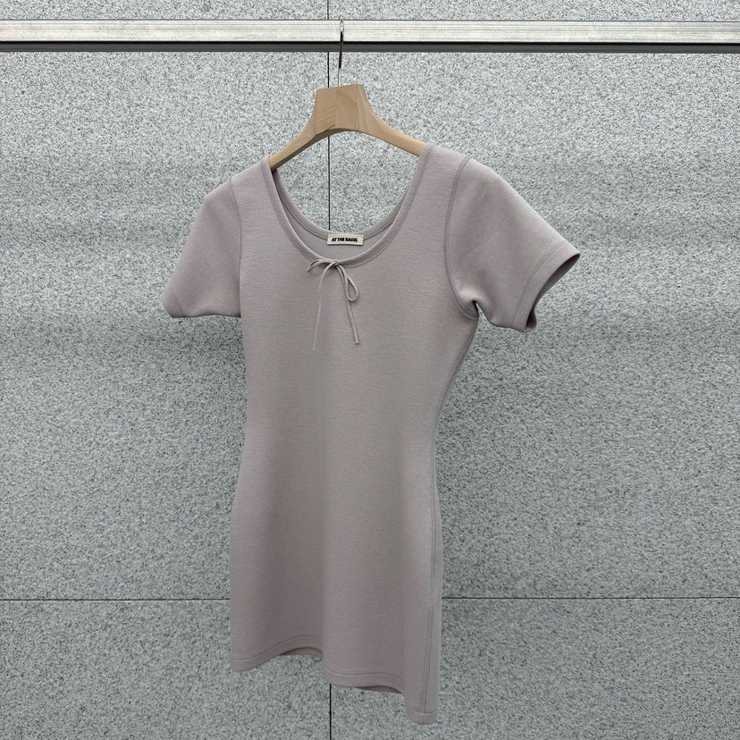 AT THE BAGEL韓國東大門代購女士新品時尚26春夏熱賣T恤AT THE BAGELT恤圖色2