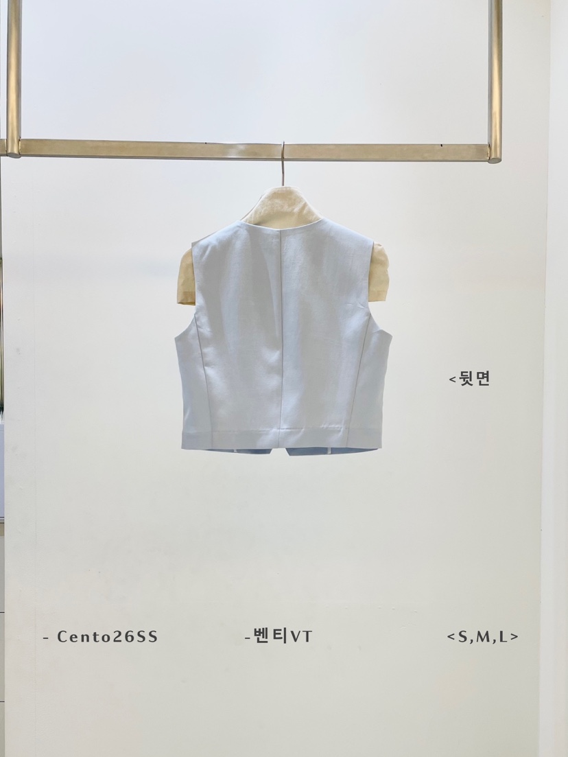 CENTO韓國直郵實拍女裝新品休閑時尚26春夏熱賣人氣推薦馬甲CENTO馬甲