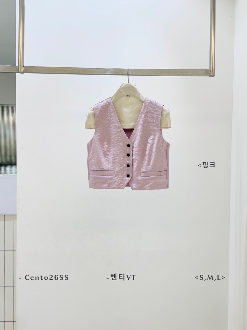 CENTO韓國直郵實拍女裝新品休閑時尚26春夏熱賣人氣推薦馬甲CENTO馬甲圖色3