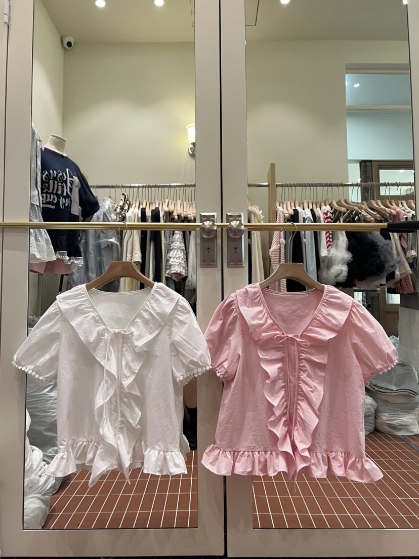 BE&amp;BE韓國直郵女裝新款職業時尚推薦26春夏襯衫蕾絲衫BE&be襯衫/蕾絲衫