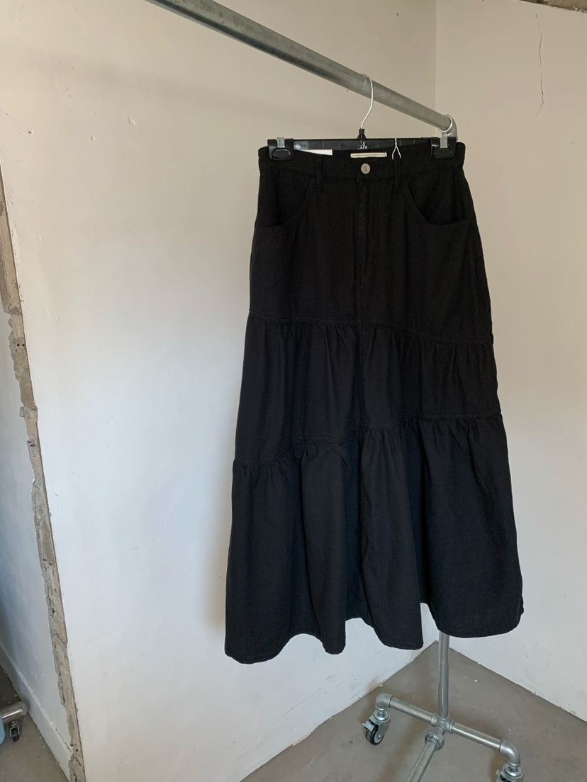 A Flan韓國東大門直郵女裝新款推薦熱賣26春夏人氣長裙棉質AFN/FLAN EDITION長裙圖色2