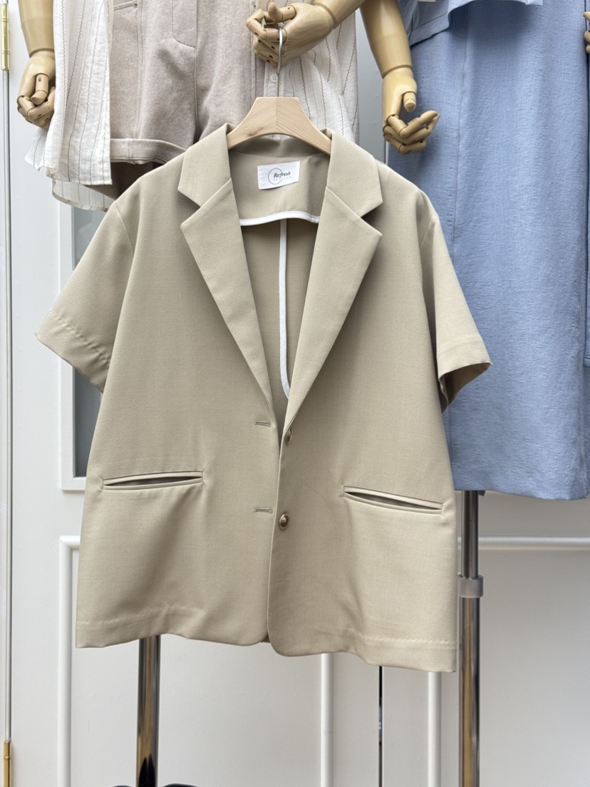 RE:FRESH-L韓國代購女士新款26春夏熱賣人氣推薦時尚夾克RE:FRESH夾克圖色1