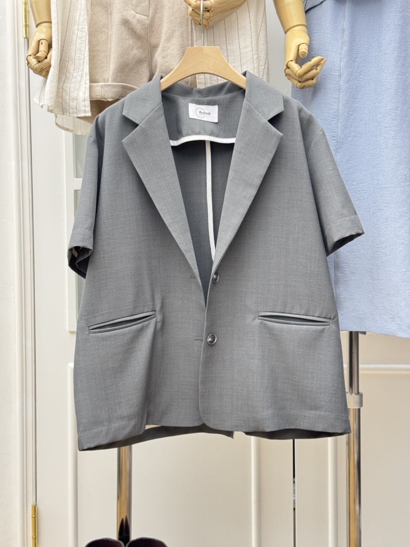 RE:FRESH-L韓國代購女士新款26春夏熱賣人氣推薦時尚夾克RE:FRESH夾克圖色2