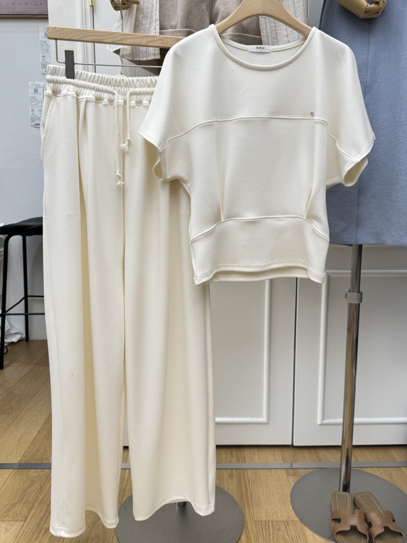 RE:FRESH-L韓國東大門代購女裝新款時尚熱賣26春夏休閑套裝RE:FRESH套裝圖色1