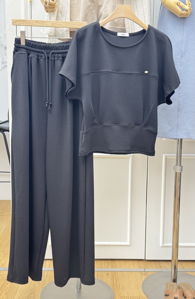 RE:FRESH-L韓國東大門代購女裝新款時尚熱賣26春夏休閑套裝RE:FRESH套裝圖色3