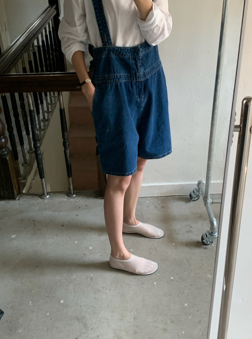 A Flan韓國東大門直郵女士新款時尚休閑推薦26春夏背帶褲AFN/FLAN EDITION背帶褲