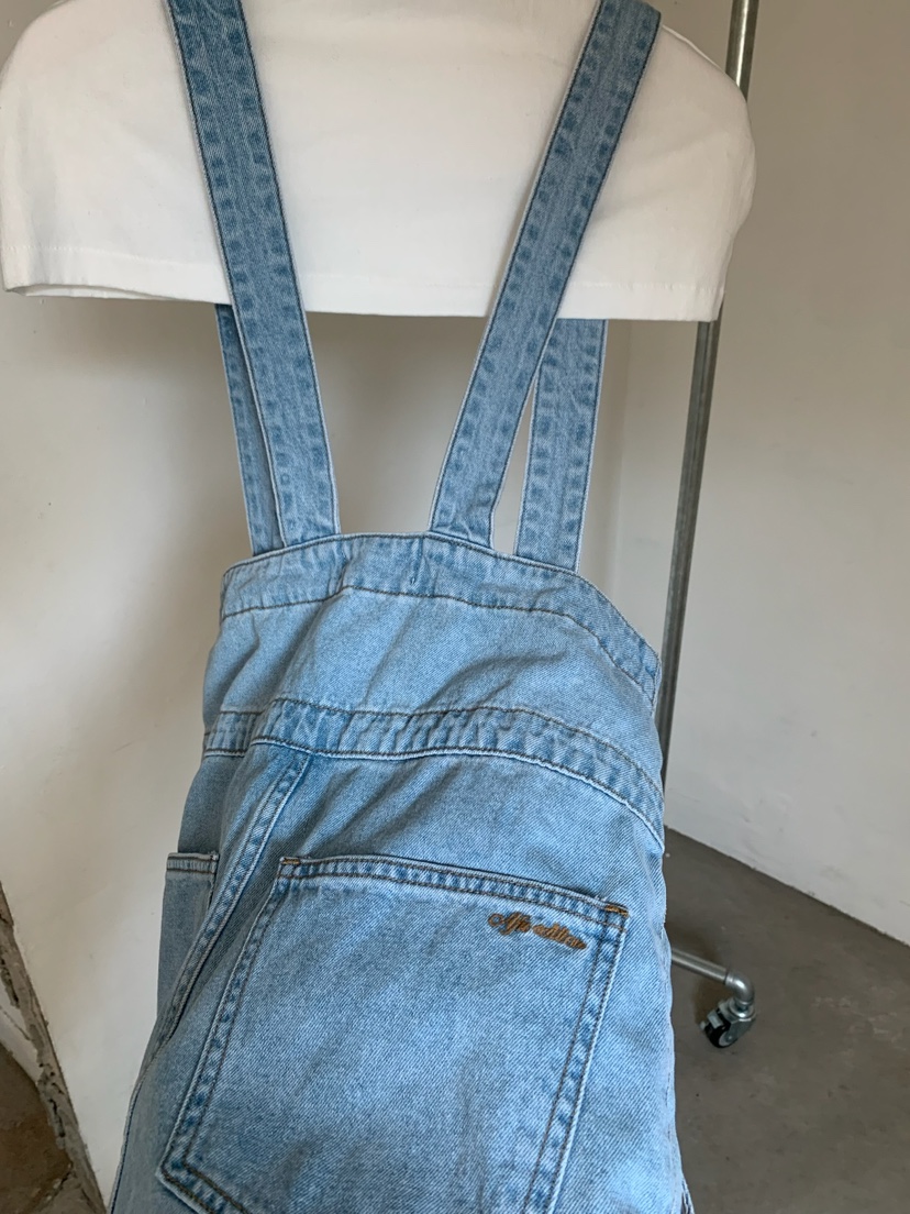 A Flan韓國東大門直郵女士新款時尚休閑推薦26春夏背帶褲AFN/FLAN EDITION背帶褲