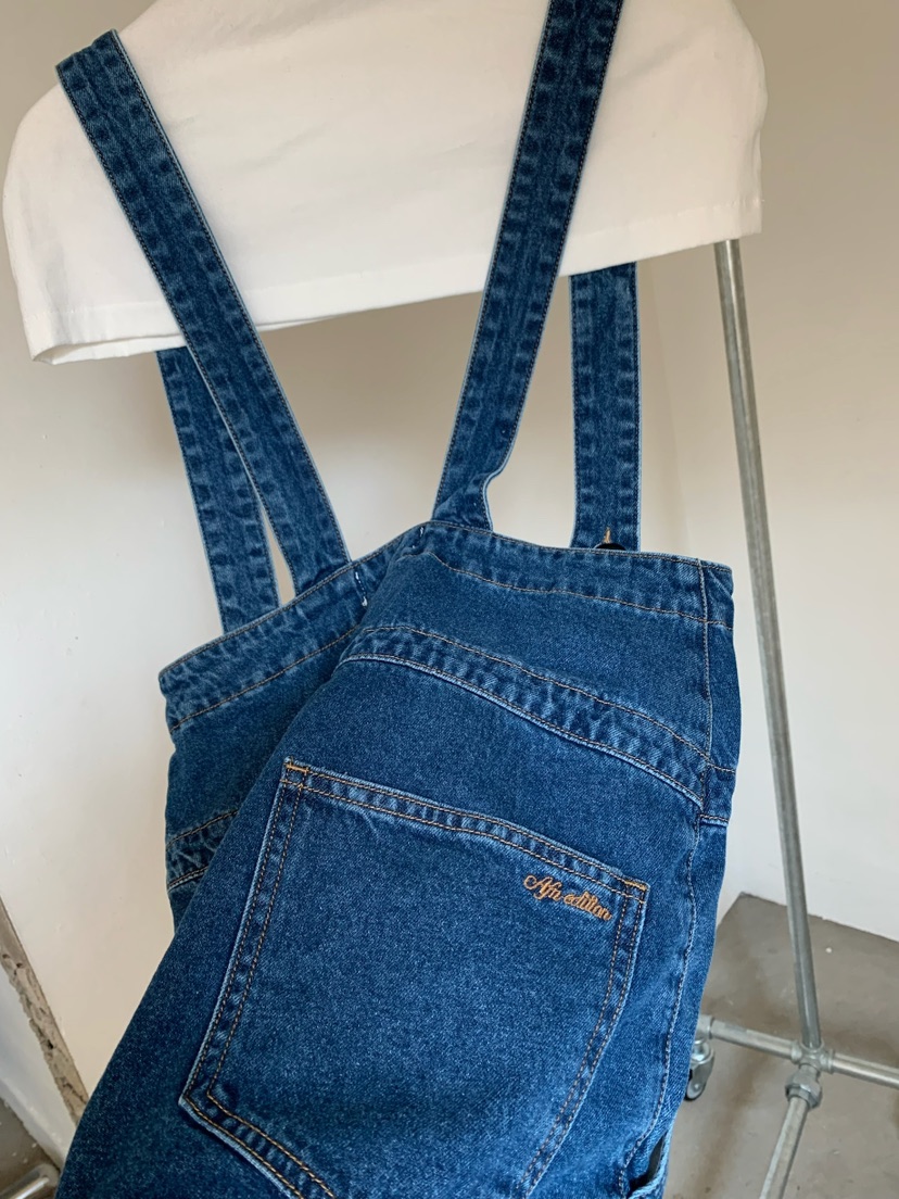 A Flan韓國東大門直郵女士新款時尚休閑推薦26春夏背帶褲AFN/FLAN EDITION背帶褲