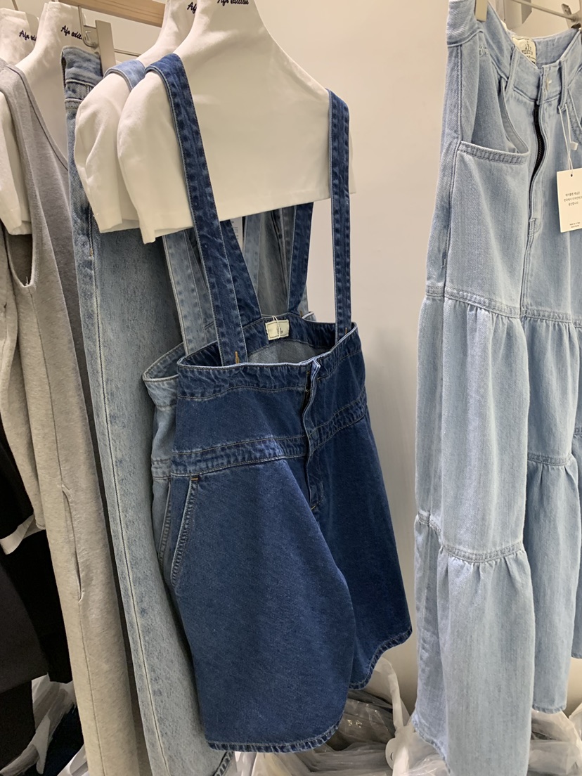 A Flan韓國東大門直郵女士新款時尚休閑推薦26春夏背帶褲AFN/FLAN EDITION背帶褲