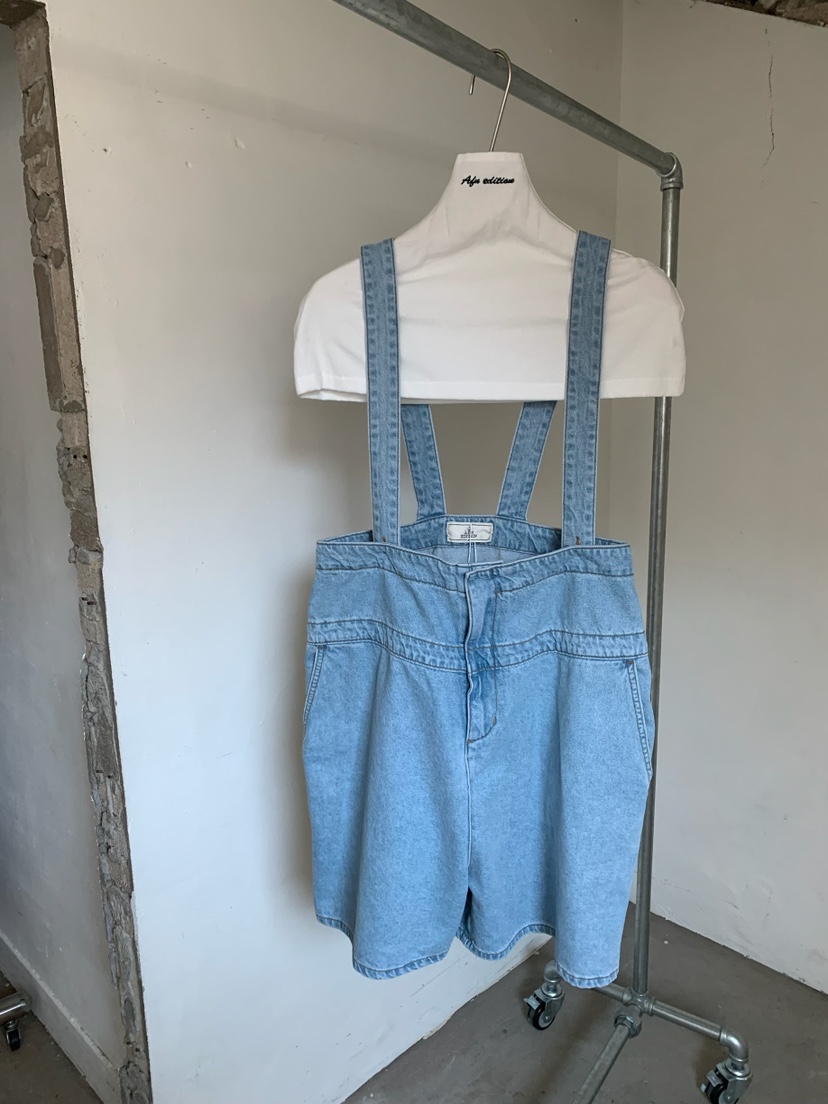 A Flan韓國東大門直郵女士新款時尚休閑推薦26春夏背帶褲AFN/FLAN EDITION背帶褲圖色2