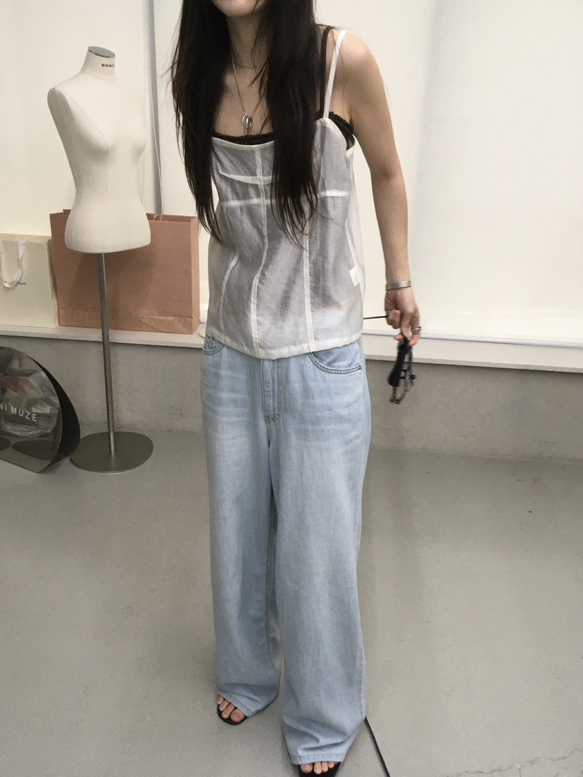 MINIMUZE韓國代購女士新品熱賣26春夏推薦休閑時尚牛仔褲MINIMUZE牛仔褲