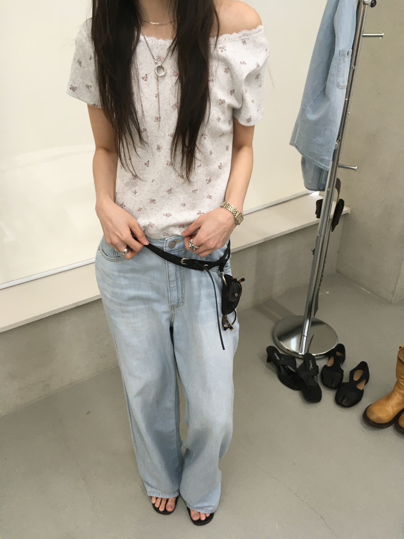 MINIMUZE韓國代購女士新品熱賣26春夏推薦休閑時尚牛仔褲MINIMUZE牛仔褲