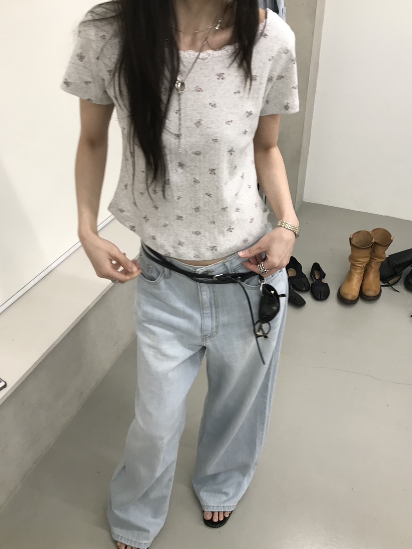 MINIMUZE韓國代購女士新品熱賣26春夏推薦休閑時尚牛仔褲MINIMUZE牛仔褲