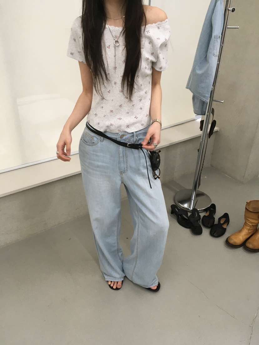 MINIMUZE韓國代購女士新品熱賣26春夏推薦休閑時尚牛仔褲MINIMUZE牛仔褲