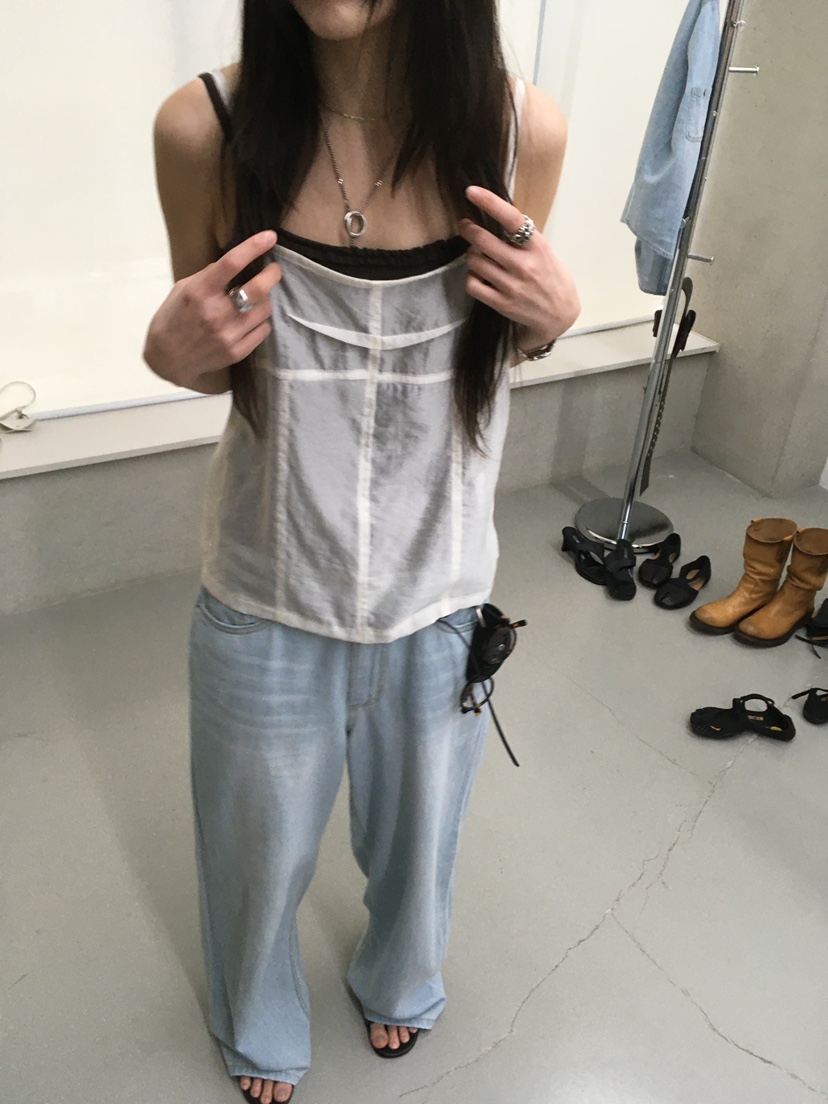 MINIMUZE韓國東大門代購女士新品休閑時尚推薦人氣吊帶背心MINIMUZE吊帶/背心