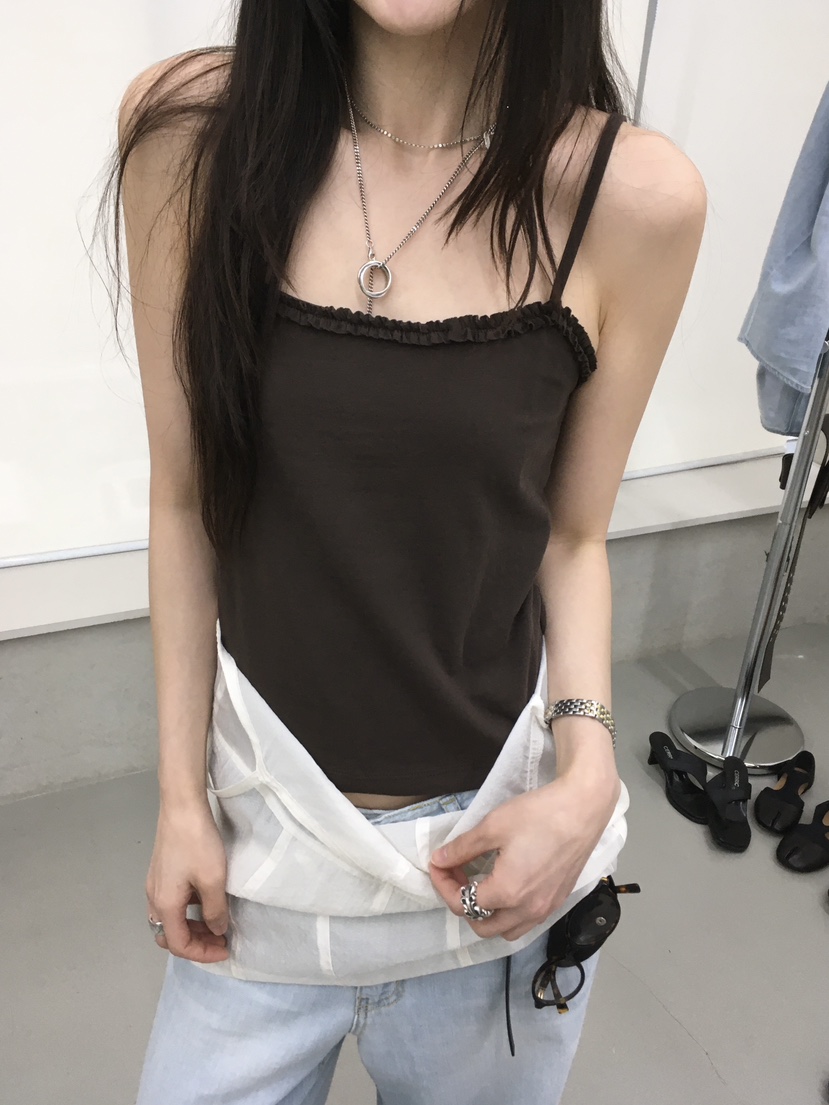 MINIMUZE韓國代購女裝新款26春夏推薦熱賣休閑職業吊帶背心MINIMUZE吊帶/背心