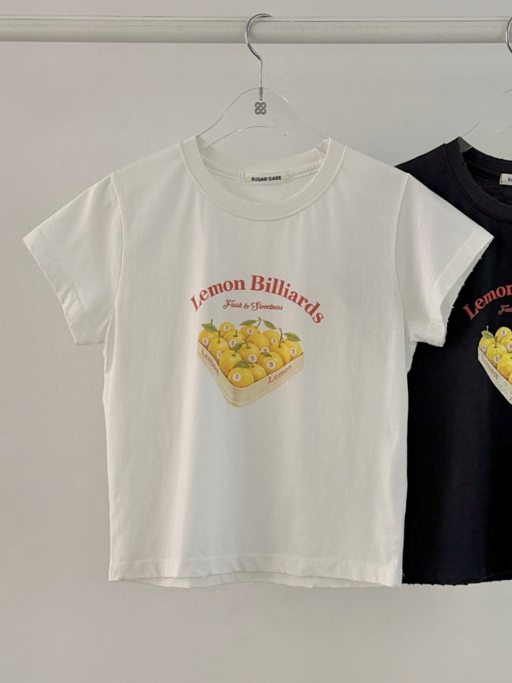 MORAN/MOSCO/SUGAR CASE韓國直郵女士新款時尚T恤復古MORAN/MOSCO/SUGAR CASET恤圖色1