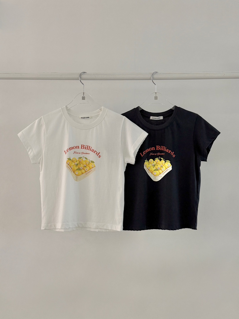 MORAN/MOSCO/SUGAR CASE韓國直郵女士新款時尚T恤復古MORAN/MOSCO/SUGAR CASET恤圖色2左二色