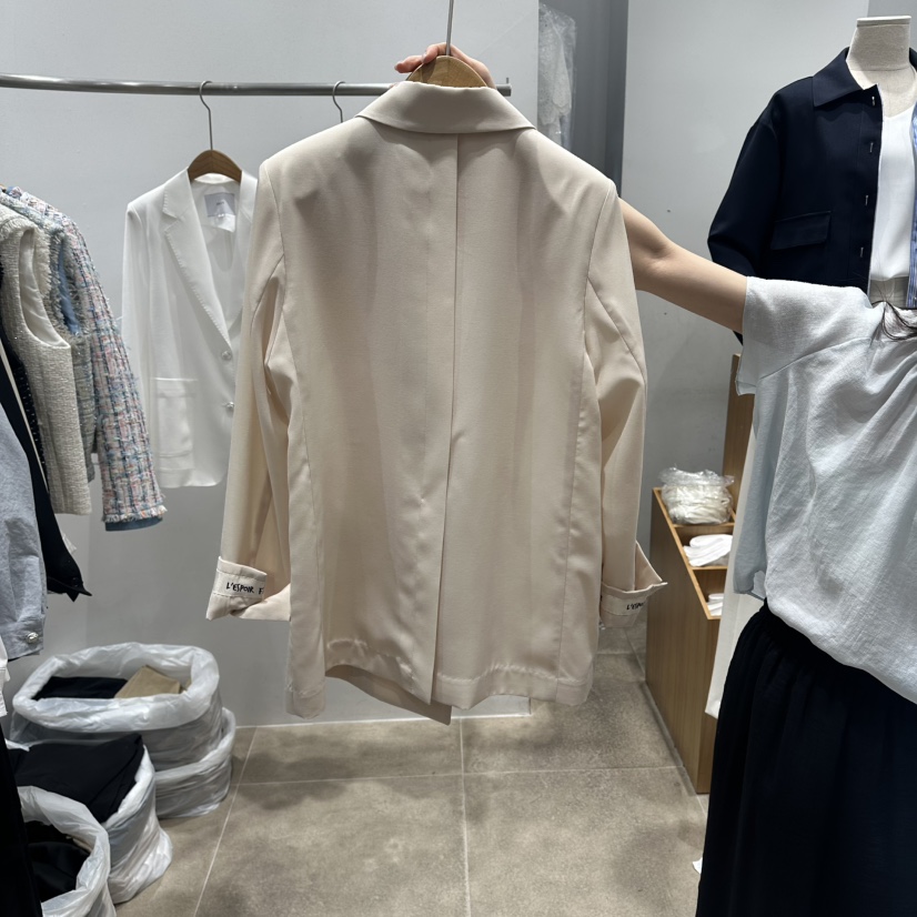 ENVY韓國東大門代購女士新款推薦26春夏職業休閑夾克褶裥ENVY夾克