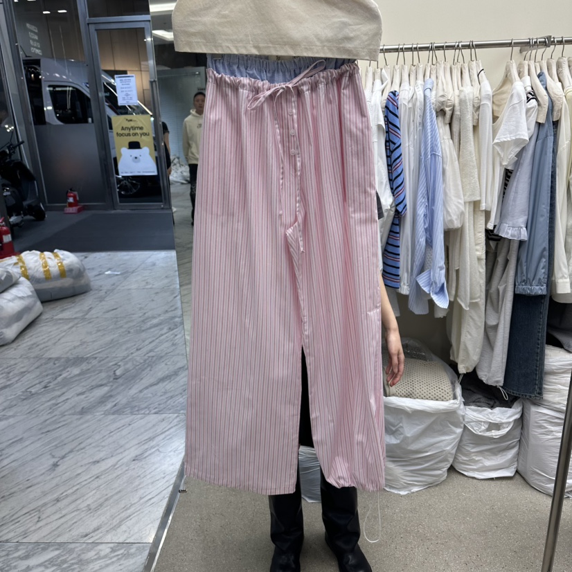 AMOEBA韓國代購女裝新品時尚職業人氣推薦休閑休閑褲疊穿AMOEBA休閑褲圖色2