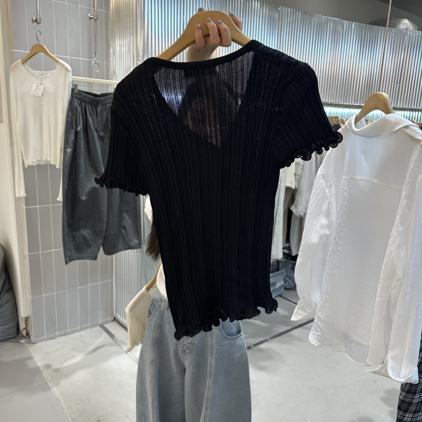 ALEGRE韓國直郵實拍女士新款人氣26春夏推薦職業時尚熱賣T恤ALEGRET恤