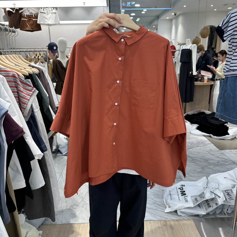 REVE-L韓國東大門直郵女士新款時尚職業休閑推薦襯衫蕾絲衫REVE-L襯衫/蕾絲衫圖色2