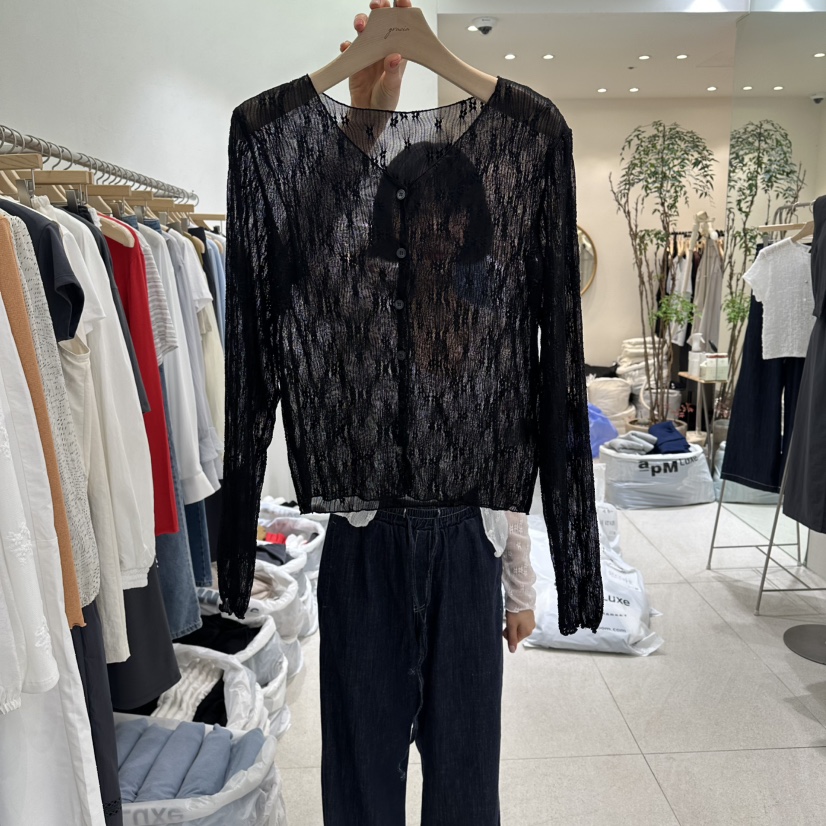 GRACIA韓國直郵實拍女裝新品熱賣推薦襯衫蕾絲衫蕾絲開衫GRACIA襯衫/蕾絲衫圖色2