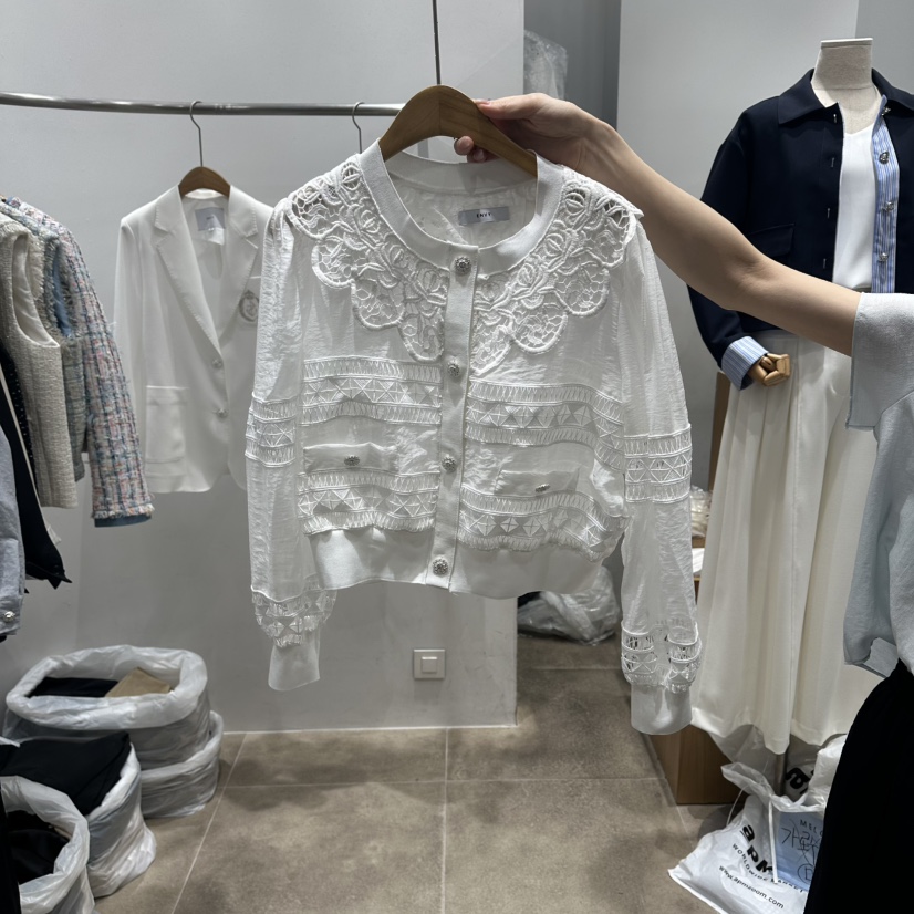 ENVY韓國東大門直郵女士新款休閑時尚職業26春夏襯衫蕾絲衫ENVY襯衫/蕾絲衫圖色1