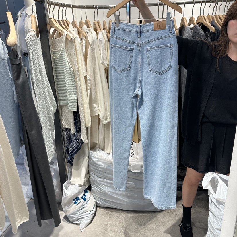 HABLE韓國東大門代購女裝新品人氣推薦26春夏職業時尚牛仔褲HABLE牛仔褲