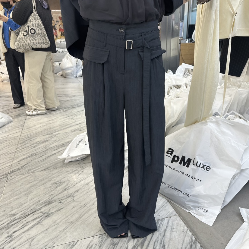 FOUNDATION韓國代購女裝新品熱賣時尚26春夏人氣休閑休閑褲FOUNDATION休閑褲圖色2