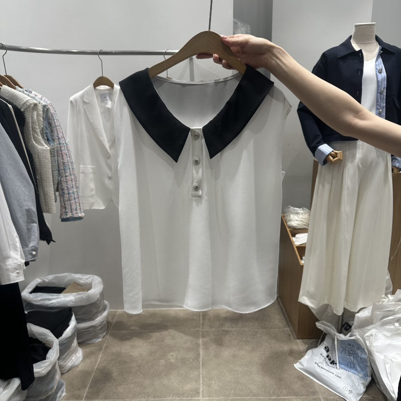 ENVY韓國直郵實拍女士新款時尚熱賣職業26春夏襯衫蕾絲衫ENVY襯衫/蕾絲衫圖色1