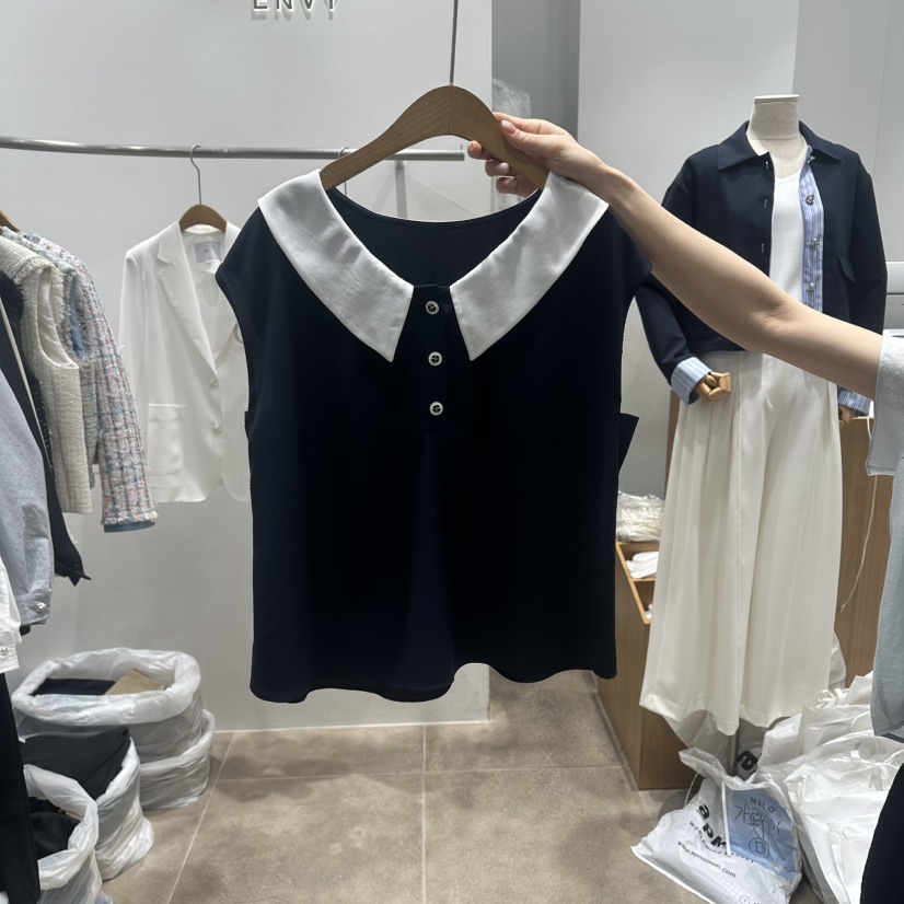 ENVY韓國直郵實拍女士新款時尚熱賣職業26春夏襯衫蕾絲衫ENVY襯衫/蕾絲衫圖色2