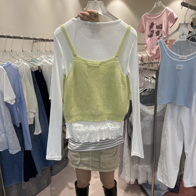 MIMME/LOOKK韓國東大門代購女士新款人氣推薦熱賣吊帶背心MIMME/LOOKK吊帶/背心