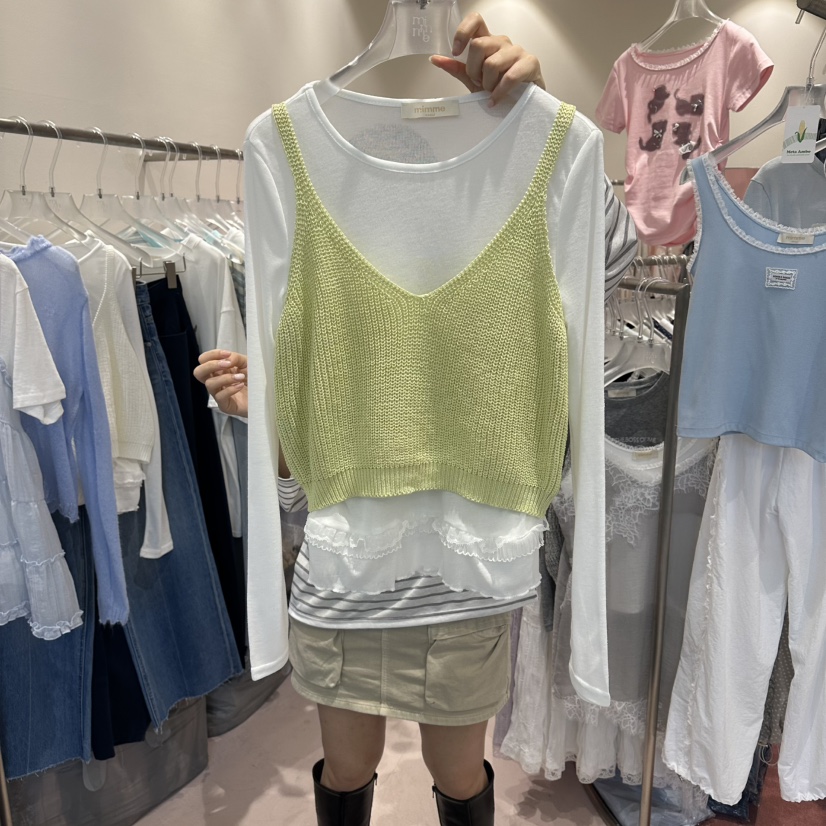 MIMME/LOOKK韓國東大門代購女士新款人氣推薦熱賣吊帶背心MIMME/LOOKK吊帶/背心圖色1