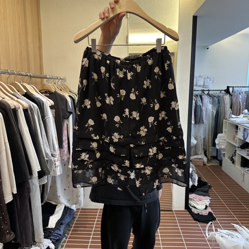 CHOI-L韓國東大門代購女裝新品人氣推薦半身裙中短裙褶裥CHOI半身裙/中短裙