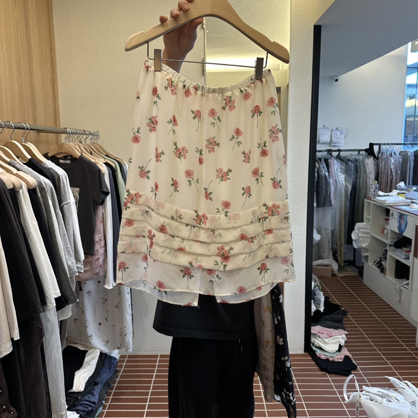 CHOI-L韓國東大門代購女裝新品人氣推薦半身裙中短裙褶裥CHOI半身裙/中短裙圖色1