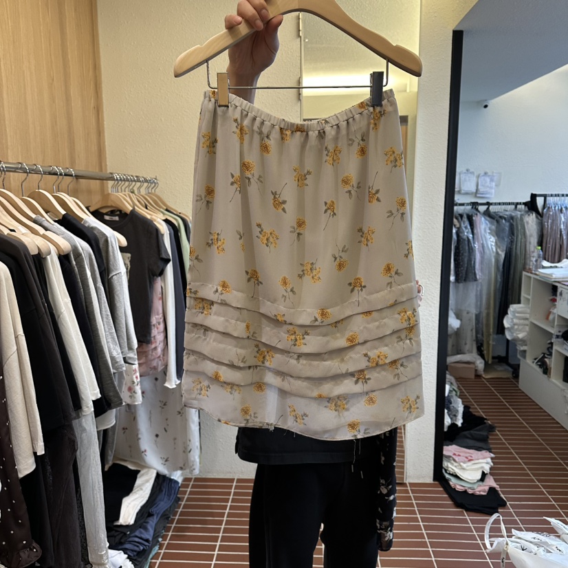 CHOI-L韓國東大門代購女裝新品人氣推薦半身裙中短裙褶裥CHOI半身裙/中短裙圖色2