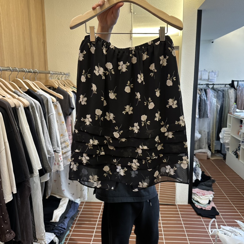 CHOI-L韓國東大門代購女裝新品人氣推薦半身裙中短裙褶裥CHOI半身裙/中短裙圖色4