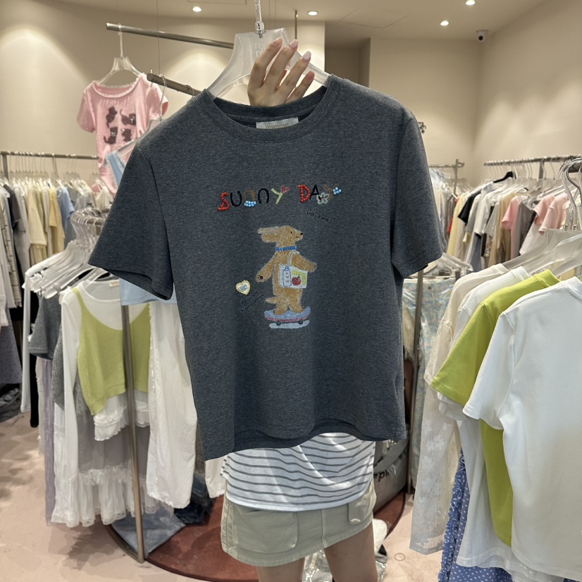 MIMME/LOOKK韓國直郵實拍女士新款熱賣時尚人氣職業26春夏T恤MIMME/LOOKKT恤圖色2