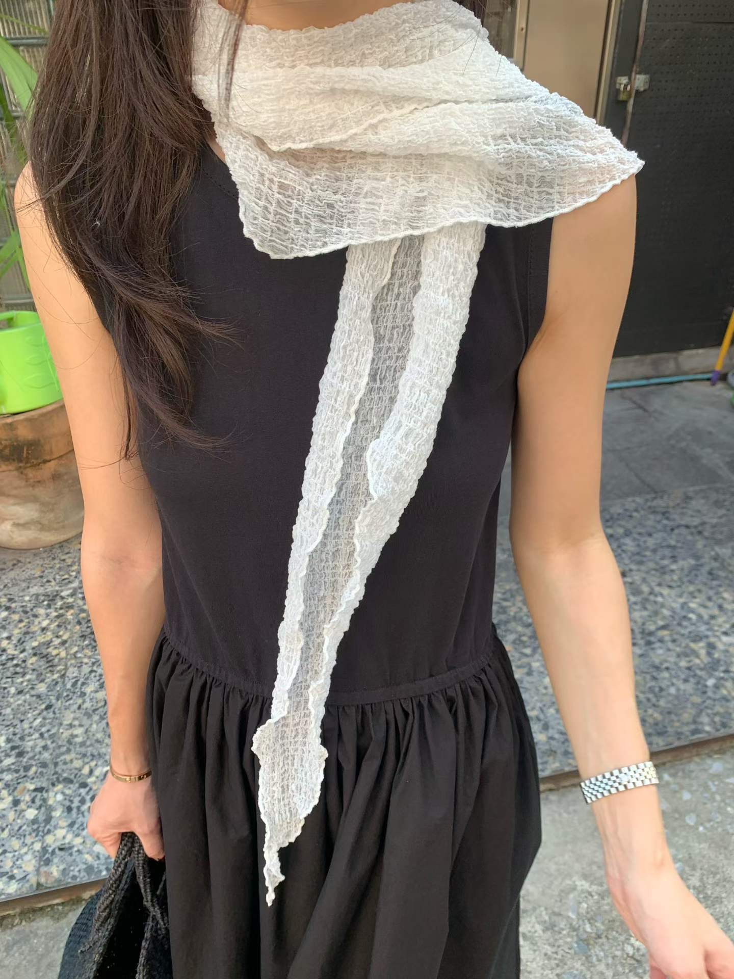 UNDERSON韓國直郵女士新款休閑人氣26春夏推薦圍巾披肩圍巾UNDERSON圍巾/披肩圖色1