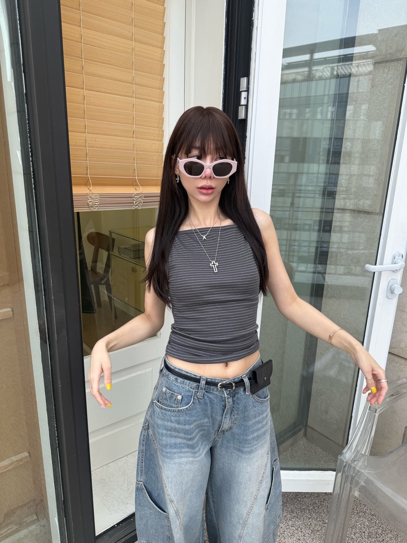 LUMIPLE韓國東大門直郵女士新品人氣時尚推薦職業吊帶背心LUMIPLE吊帶/背心