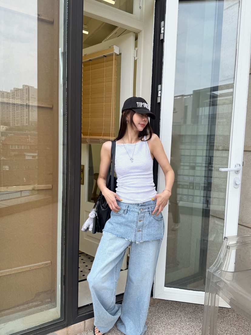 LUMIPLE韓國東大門直郵女士新品人氣時尚推薦職業吊帶背心LUMIPLE吊帶/背心